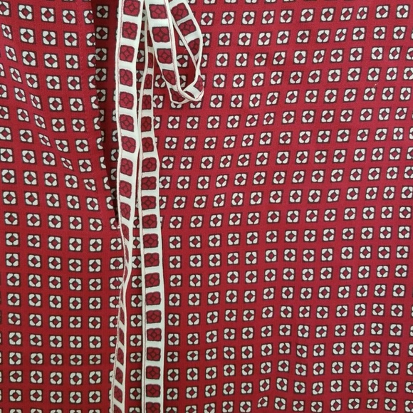 Madewell Silk Premiere Bow-Back Tee In Ascot Tile small genuine silk - Picture 5 of 7